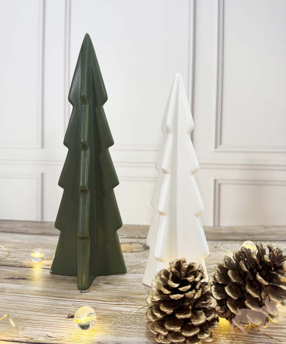 Set pinos verde blanco