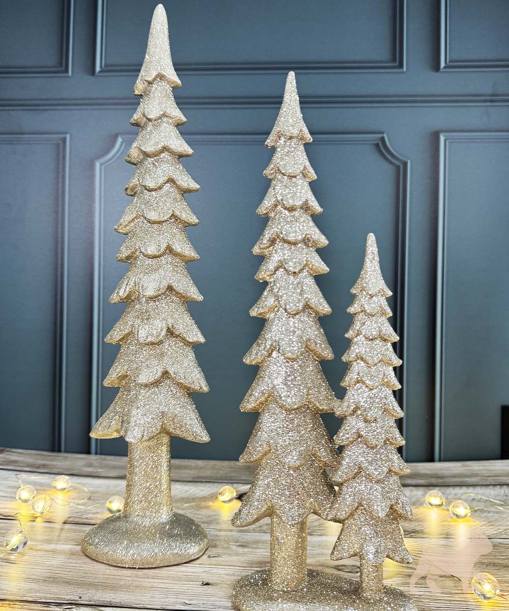 Par de pinos con brillos