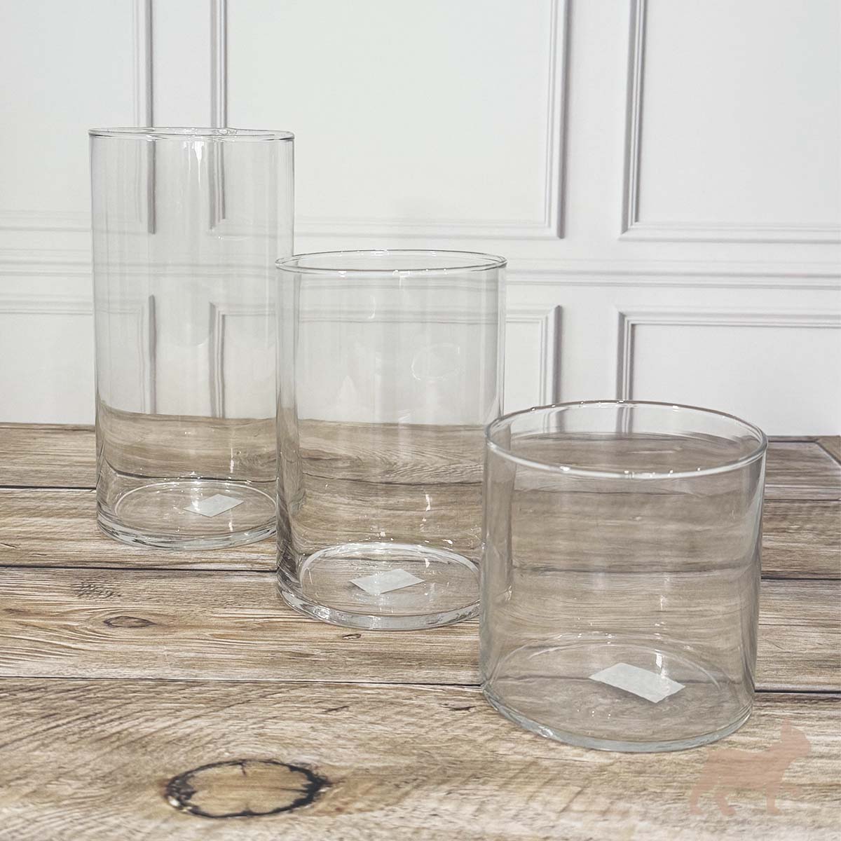 Set de 3 candelabros cilíndricos