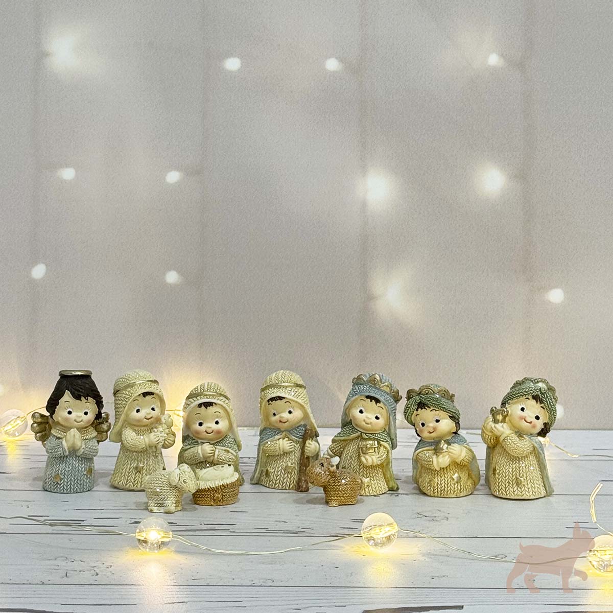 Nacimiento de 10 Piezas Pastel Brillante