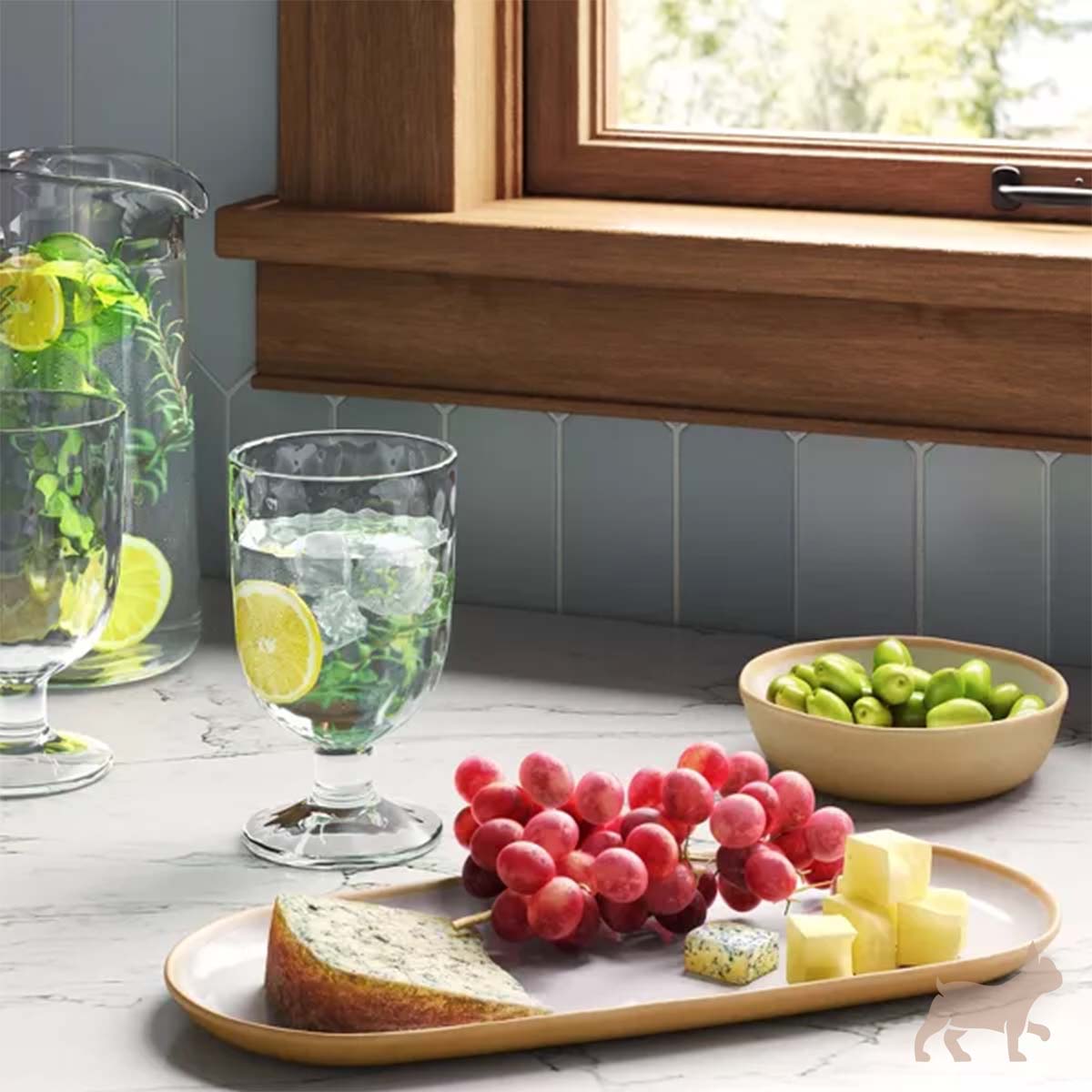 Set bandeja y plato botaneros