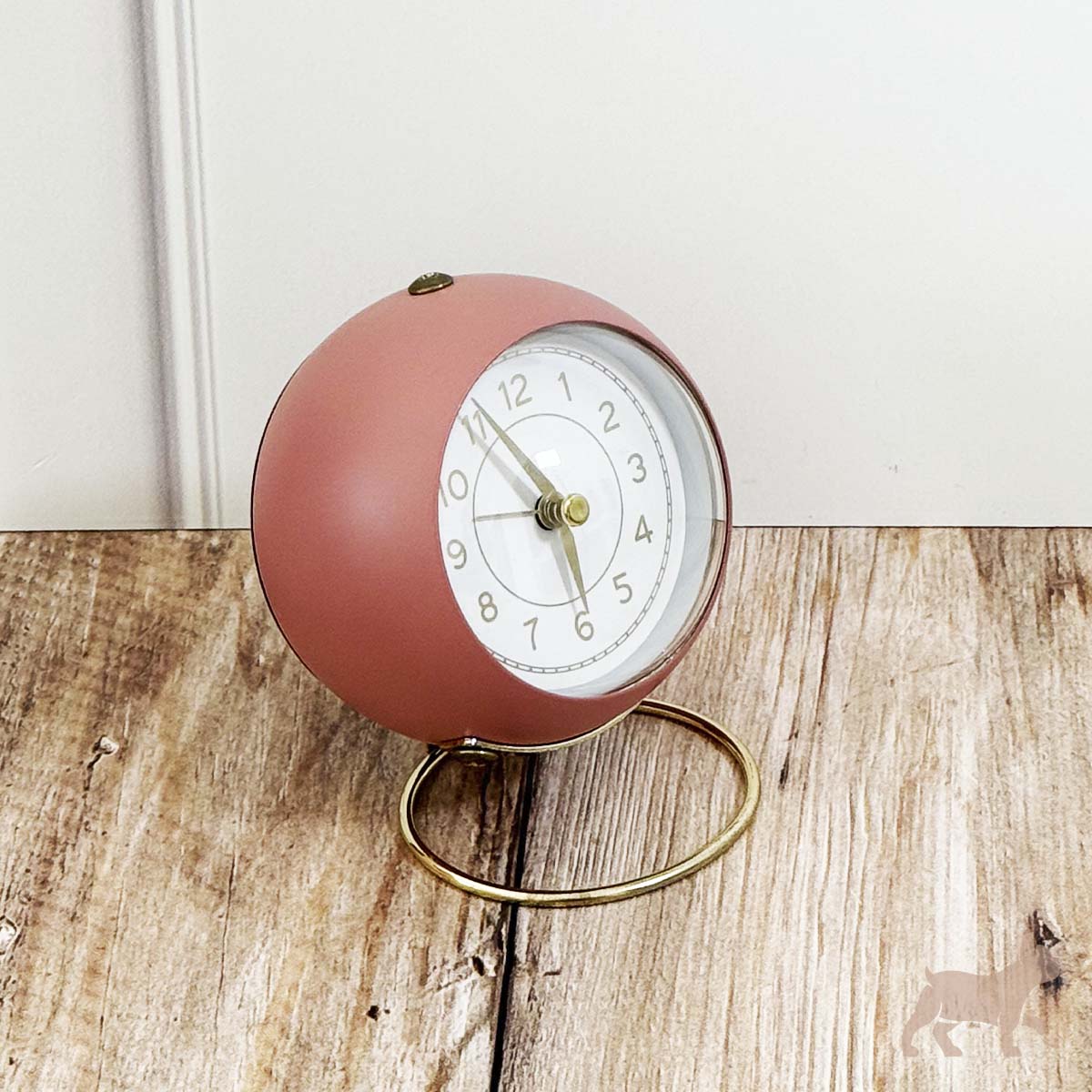 Reloj con alarma estilo Vintage rosa