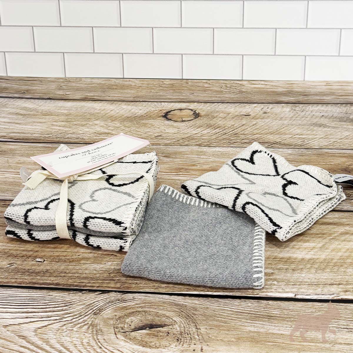 Set toallas de cocina corazón