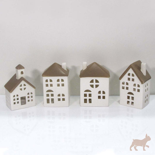 Villas navideñas con luz