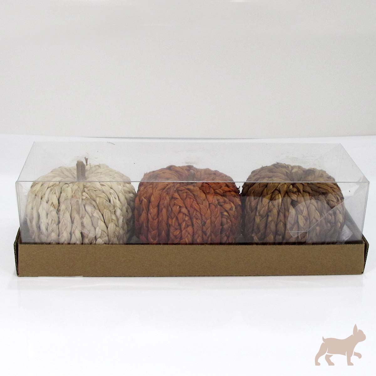 Set 3 calabazas tejidas