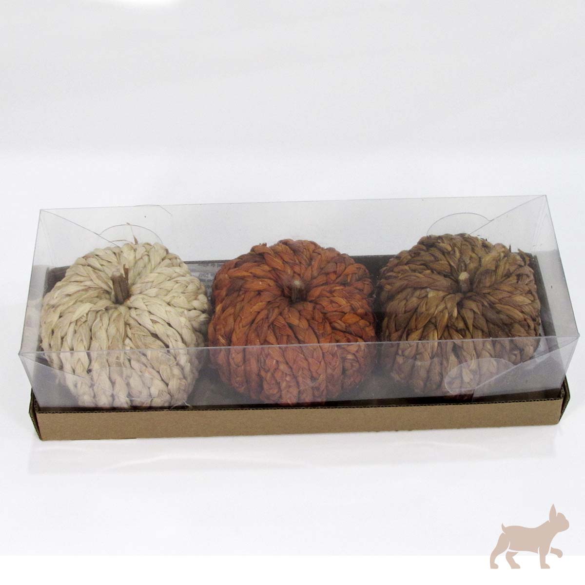 Set 3 calabazas tejidas