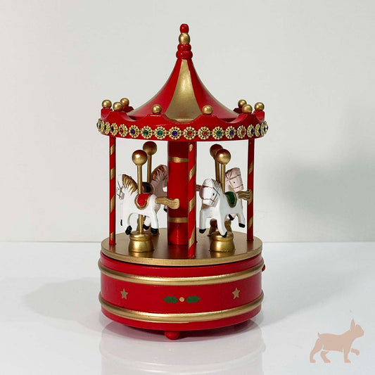 Carrusel Rojo musical con Piedras de Colores