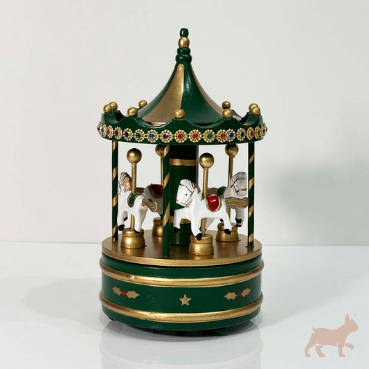 Carrusel Verde musical con Piedras de Colores