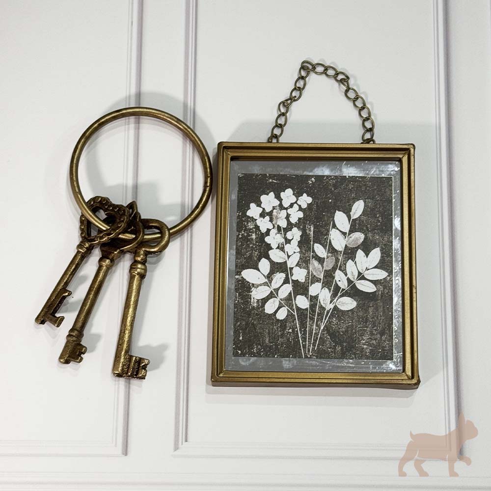 Set cuadro de flores y llaves