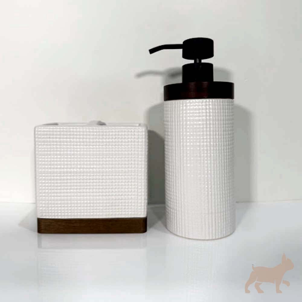 Set jabonera y porta cepillos