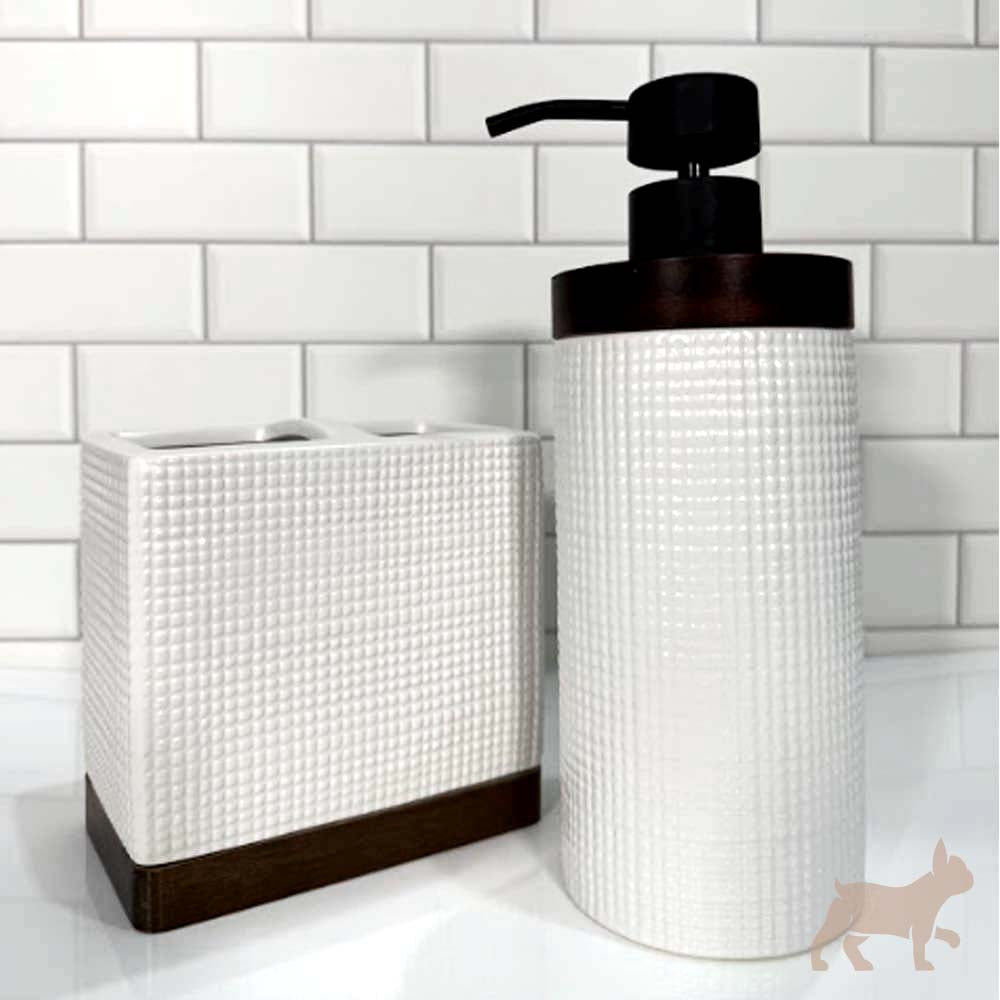 Set jabonera y porta cepillos