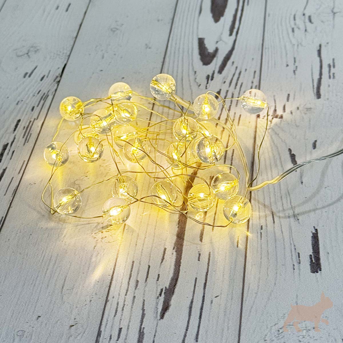 Serie de 25 Luces Esfera Transparente