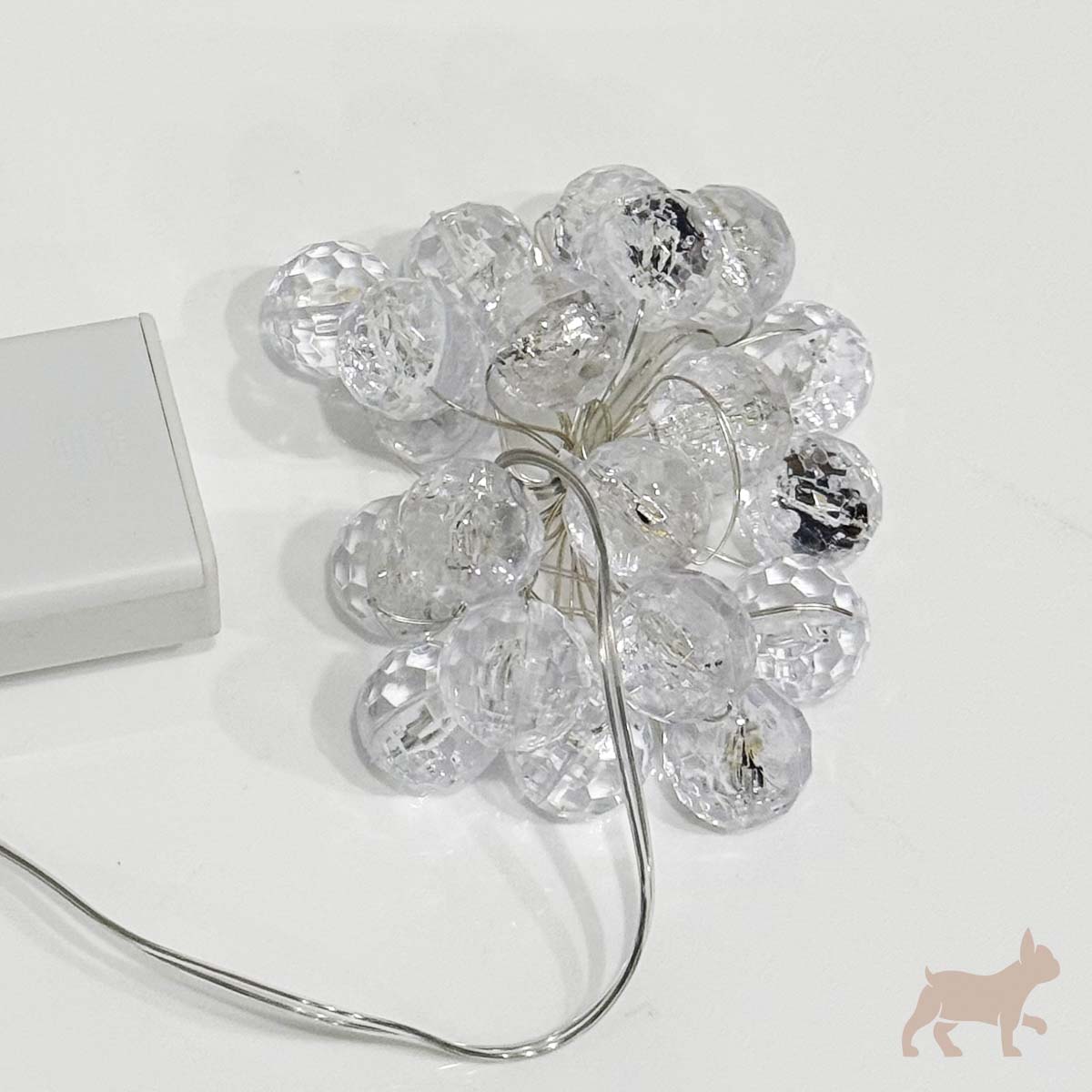 Serie de 20 Luces Esfera Efecto Craquelado