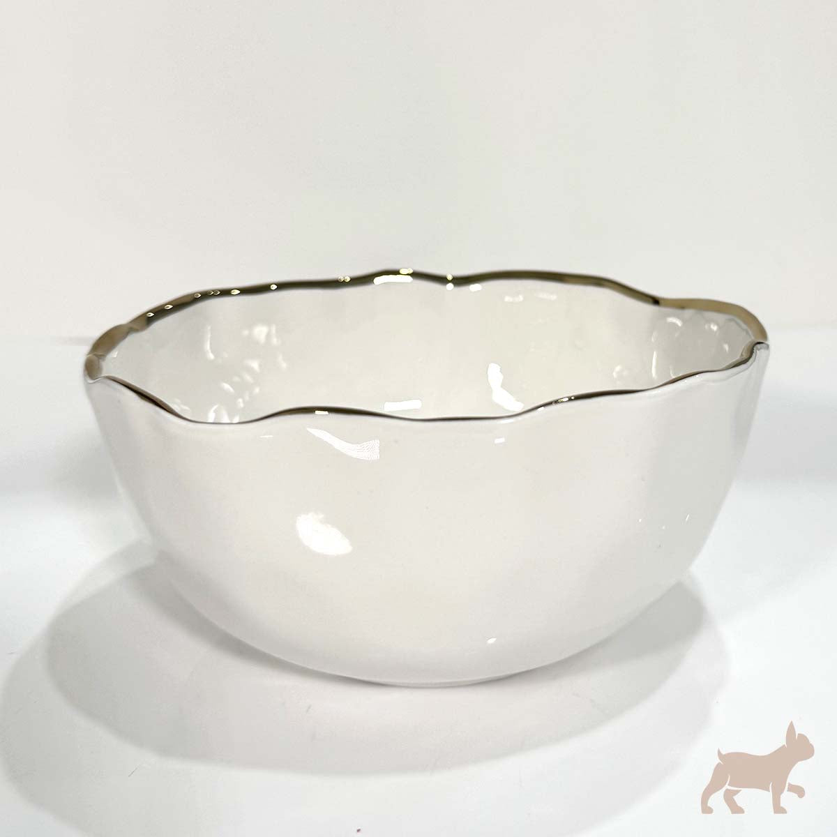 Bowl con borde oro