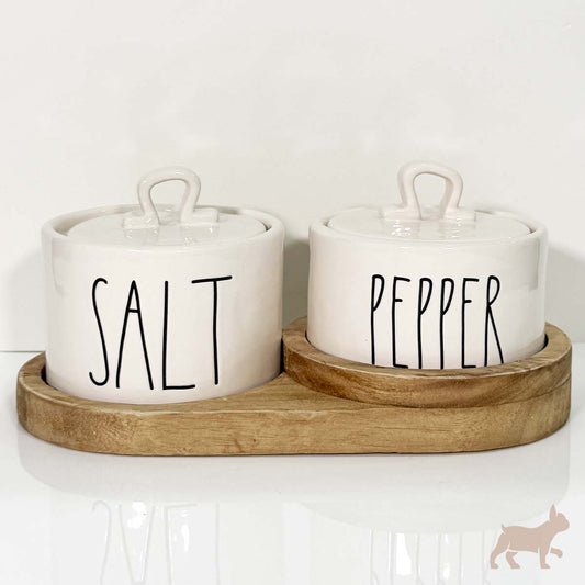 Set salt and pepper con base