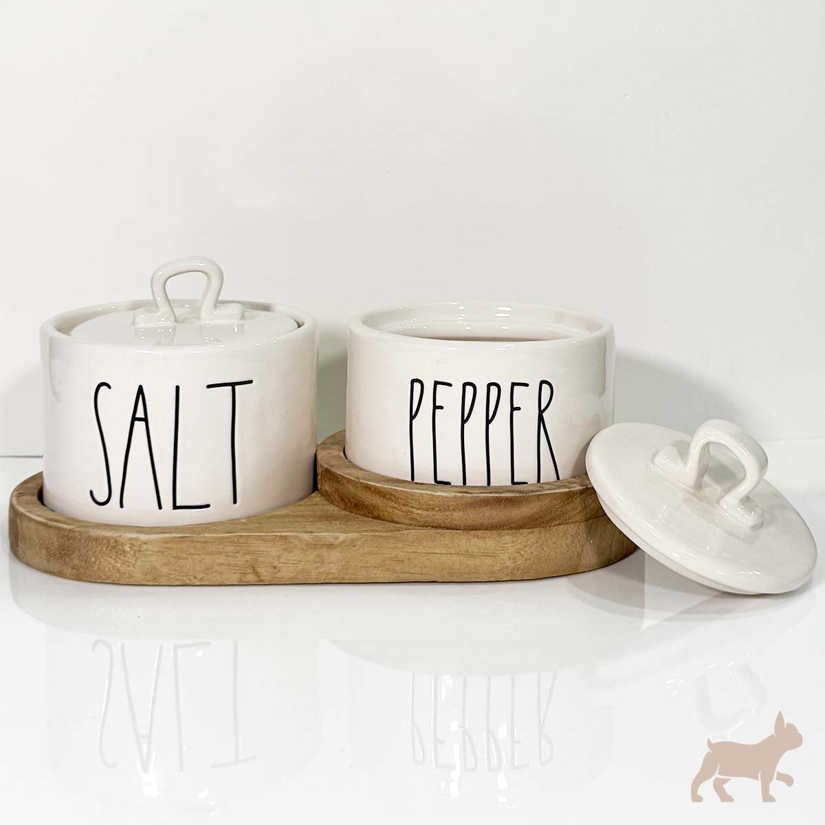 Set salt and pepper con base