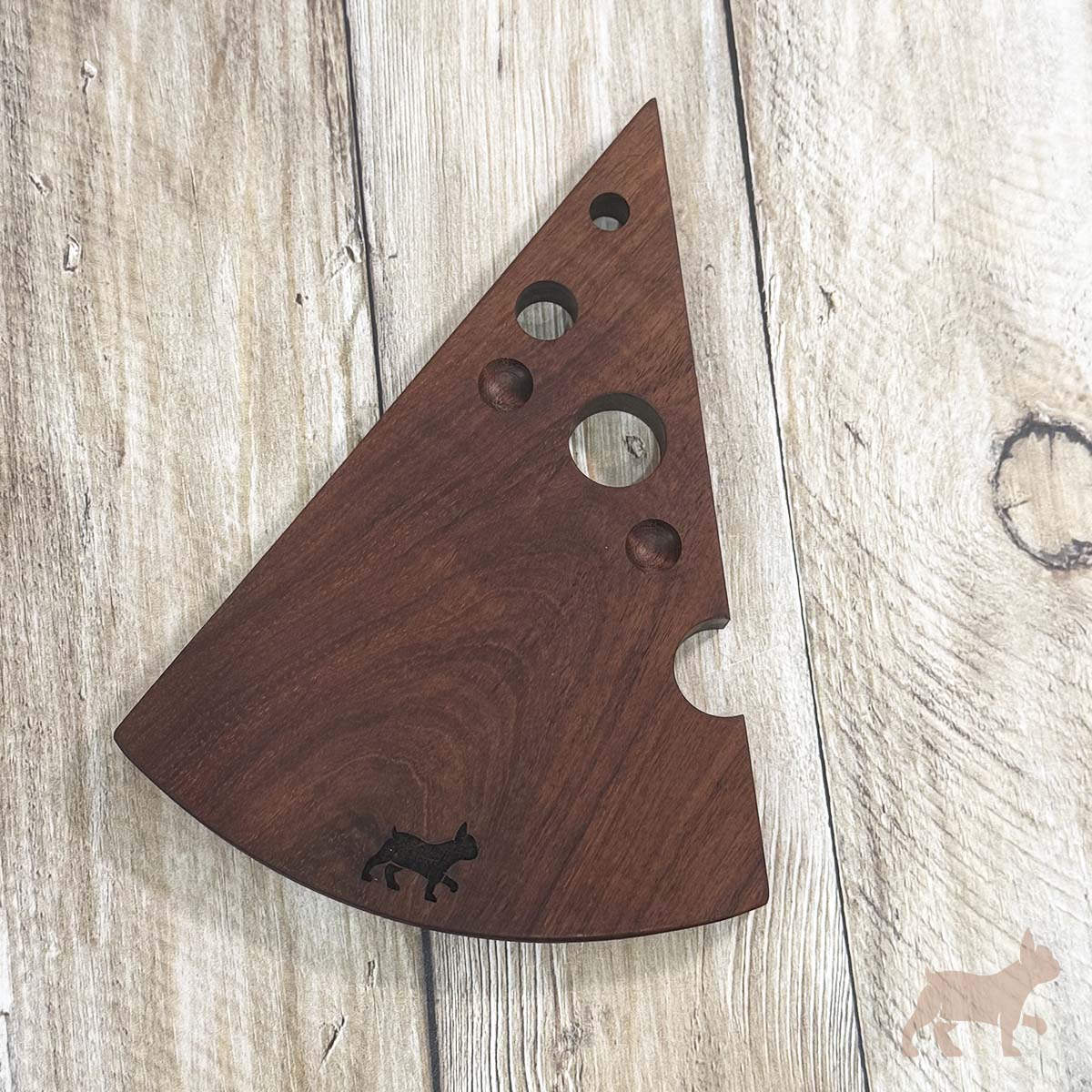 Tabla de madera en forma de quesito
