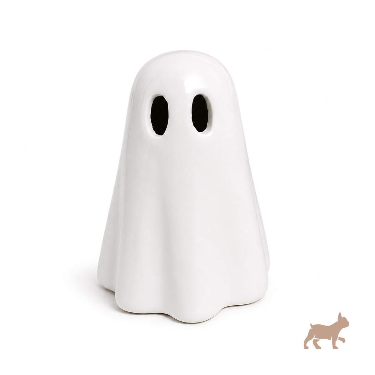 Fantasma de cerámica con velita