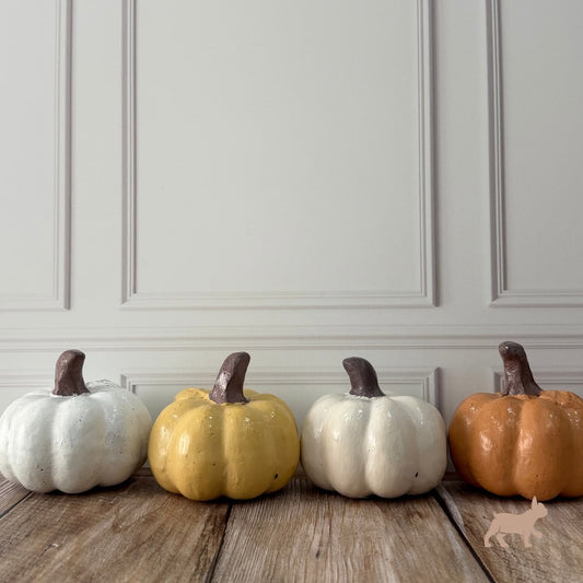 Set de Calabazas Decorativas de Barro