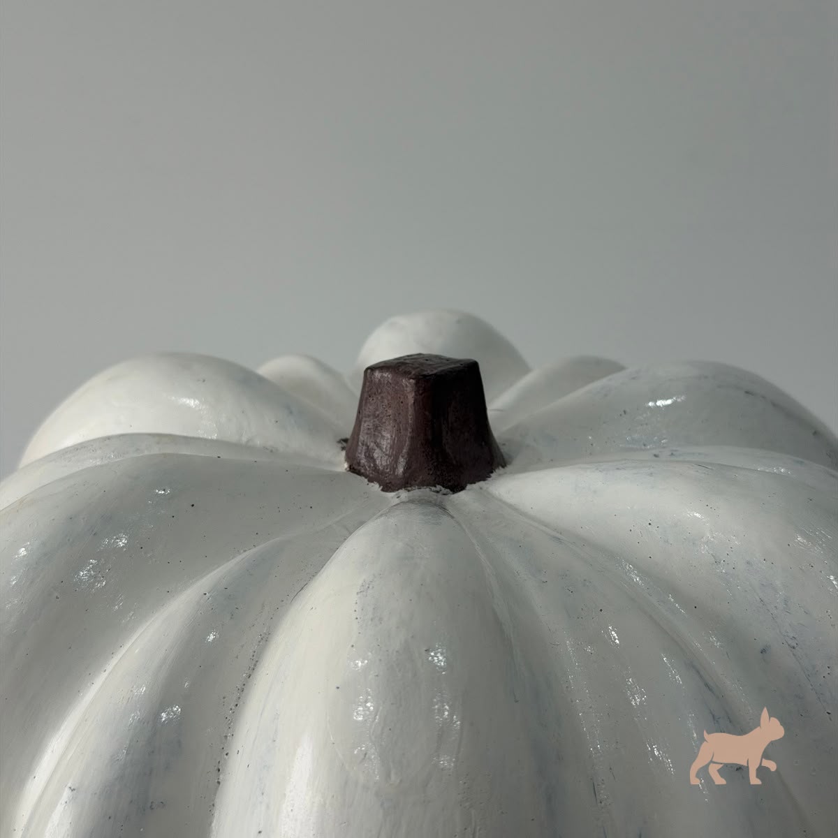 Calabaza Decorativa Blanca de Barro